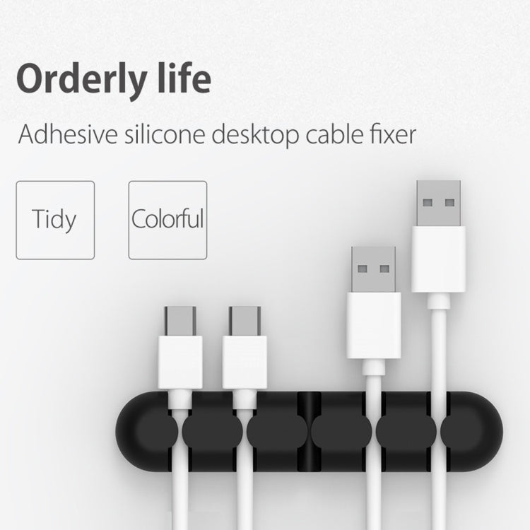 ORICO CBS5 Fijador de enrollador de administrador de cables de escritorio de material de silicona, tamaño: 9,6 * 2 * 1,2 cm