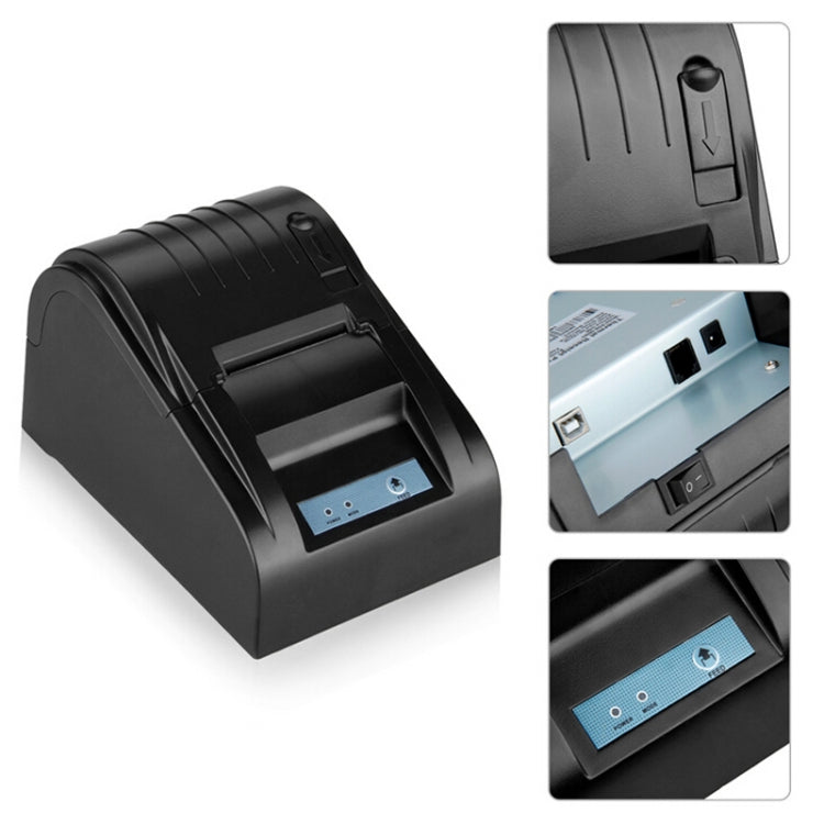 Impresora térmica de recibos portátil de 90 mm/seg POS-5890T, comando ESC/POS compatible, POS-5890T/Black, POS-5890T/White