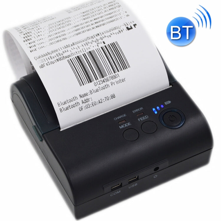 Impresora térmica de recibos Bluetooth portátil POS-8001LD, POS-8001LD