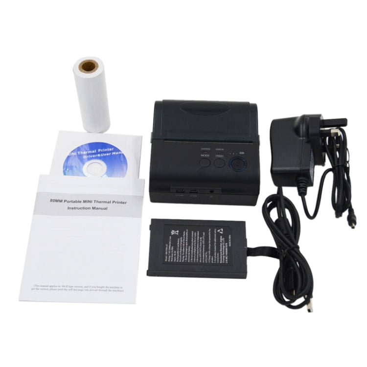 Impresora térmica de recibos Bluetooth portátil POS-8001LD, POS-8001LD