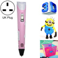 Bolígrafo de impresión 3D de mano, enchufe para Reino Unido, UK Plug