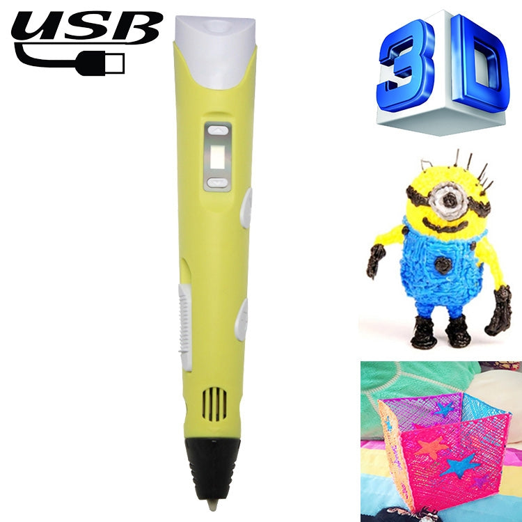 Bolígrafo de impresión 3D de mano, enchufe USB, USB Plug