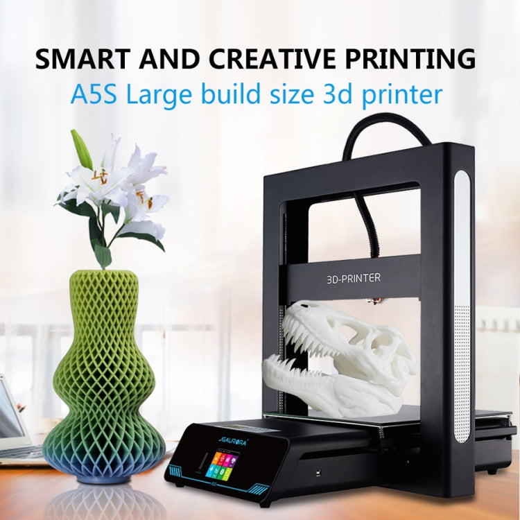 Impresora 3D física tridimensional con marco de placa de metal de alta precisión de escritorio JGAURORA A5S, JGAURORA A5S