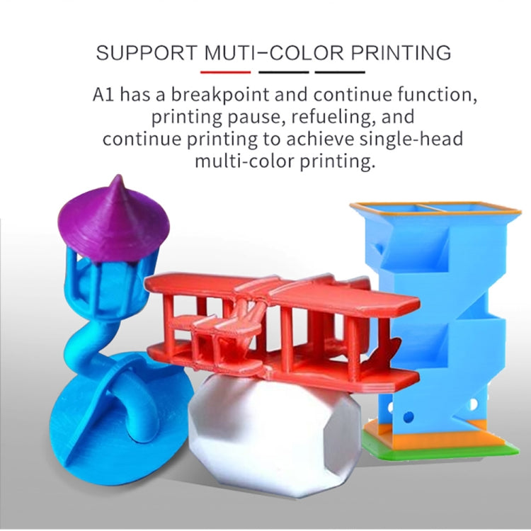 Impresora 3D física tridimensional con marco de placa de metal de alta precisión de escritorio JGAURORA A1