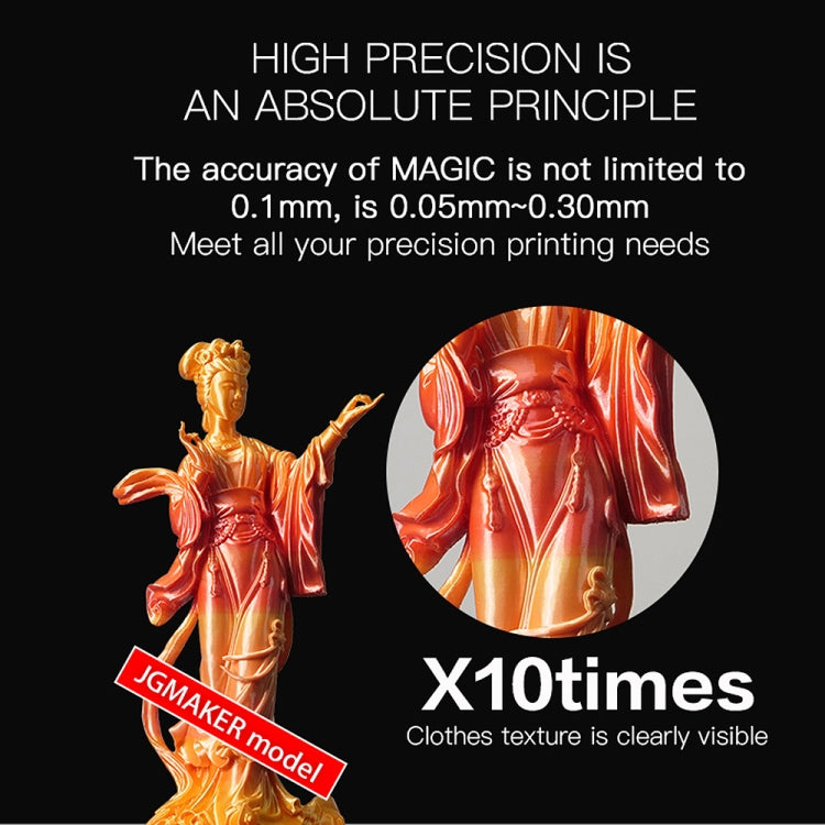 Impresora 3D de escritorio con pantalla LCD JGAURORA Magic 250W con control de perilla