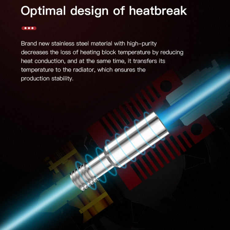 Creality-Kit de extremo caliente de boquilla extrusora, 24V, 40W, con termistor de temperatura y tubo calefactor para impresora 3D Ender-3