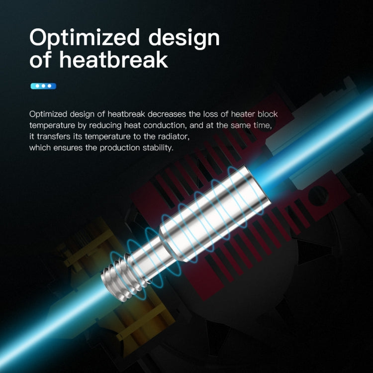 Creality-extrusora de boquilla completa de 24V y 40W, Kit de extremo caliente con boquilla extrusora, ventilador de refrigeración y carcasa para impresora 3D Ender-3