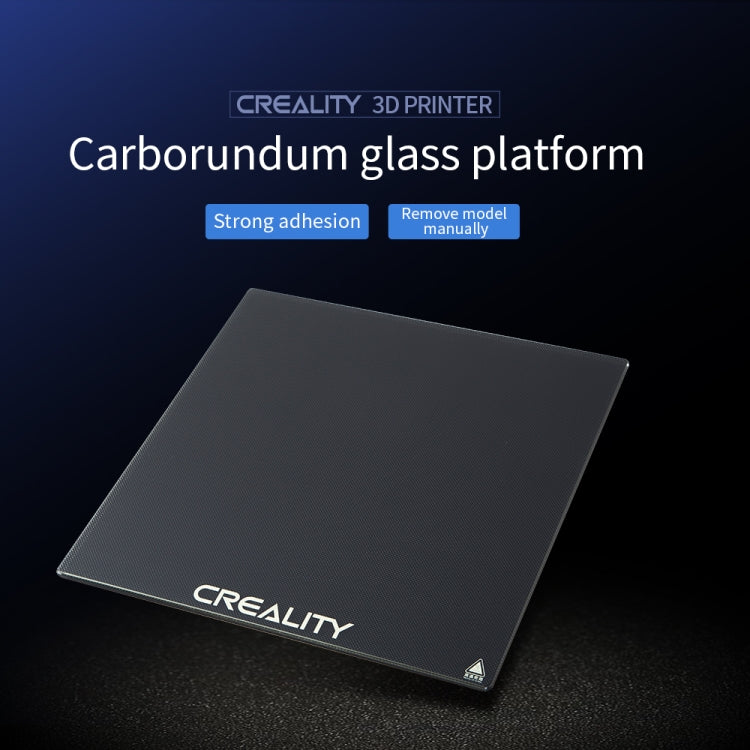 Superficie de construcción de cama calefactada con plataforma de placa de vidrio de carborundo Creality para pieza de impresora 3D Ender-3