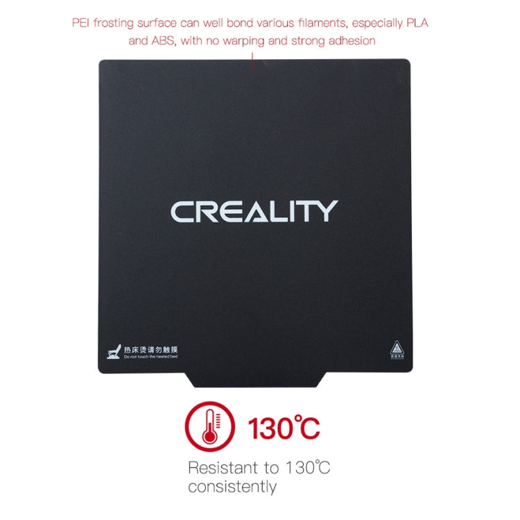 Placa de impresión Creality PEI, hoja de acero con resorte PEI de doble cara con Base magnética para pieza de impresora 3D Ender-3