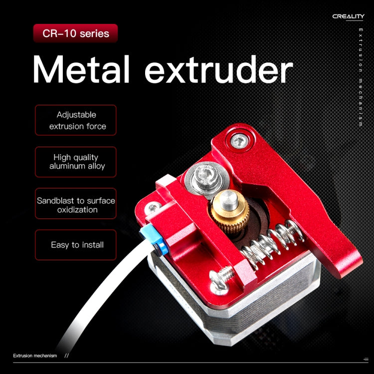 Kit de extrusora Bowden de bloque rojo totalmente metálico Creality para impresora 3D Ender-3 / Ender-3 Pro / Ender-3 V2 / CR-10 Pro V2