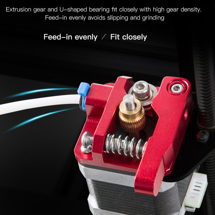Kit de extrusora Bowden de bloque rojo totalmente metálico Creality para impresora 3D Ender-3 / Ender-3 Pro / Ender-3 V2 / CR-10 Pro V2