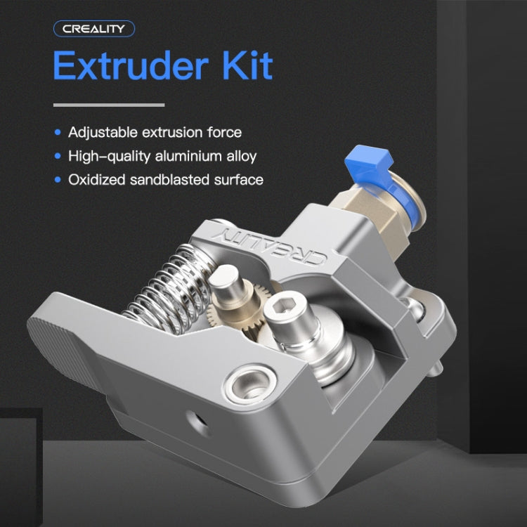 Kit de extrusora Bowden de bloque plateado totalmente metálico Creality para impresora 3D Ender-3 / Ender-3 Pro / Ender-3 V2 / CR-10 Pro V2
