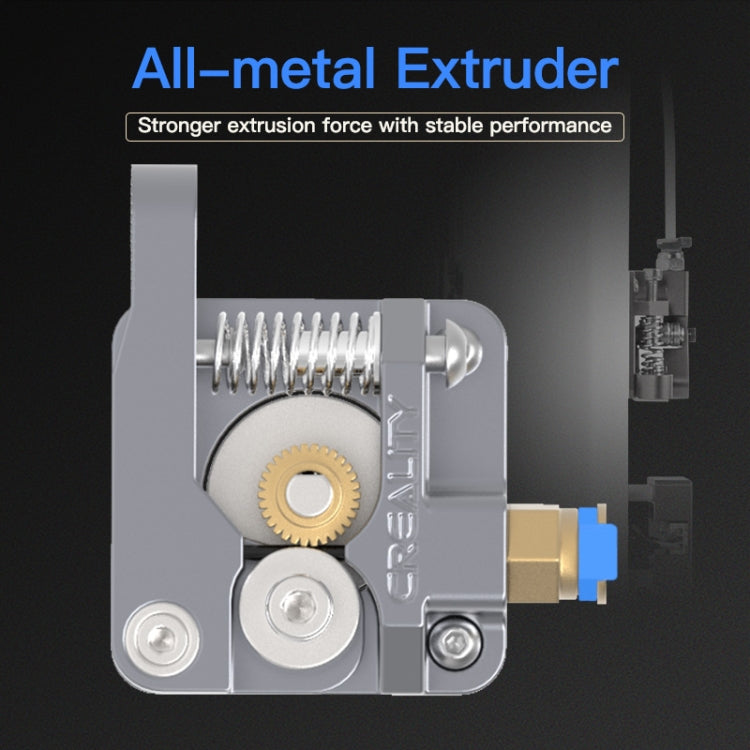 Kit de extrusora Bowden de bloque plateado totalmente metálico Creality para impresora 3D Ender-3 / Ender-3 Pro / Ender-3 V2 / CR-10 Pro V2
