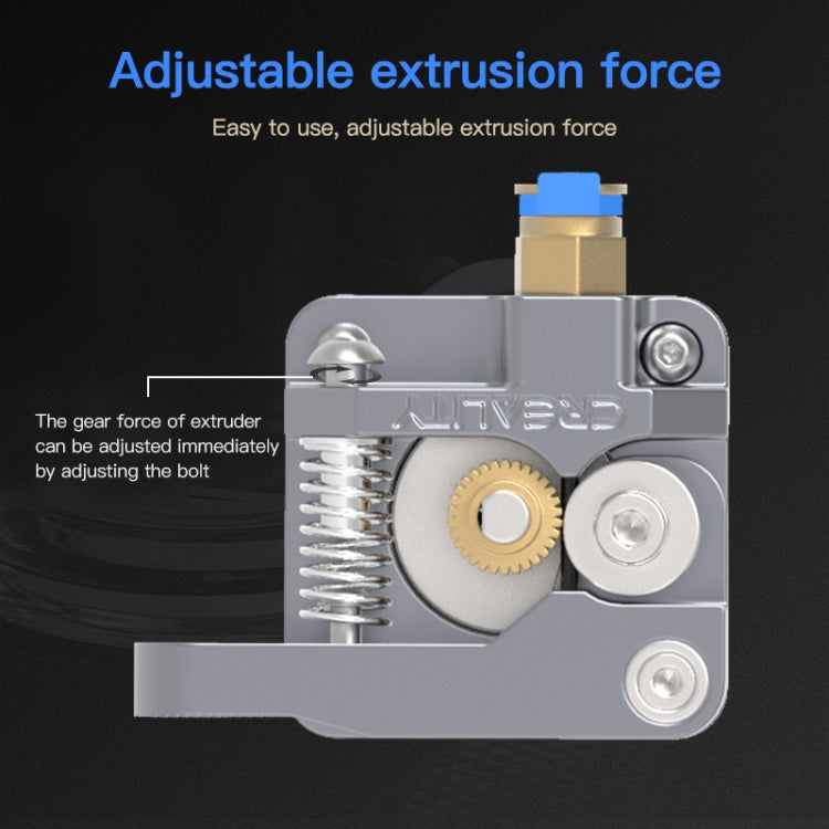 Kit de extrusora Bowden de bloque plateado totalmente metálico Creality para impresora 3D Ender-3 / Ender-3 Pro / Ender-3 V2 / CR-10 Pro V2