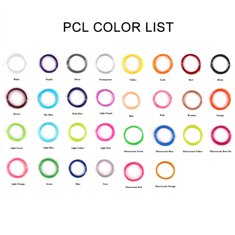 materiales consumibles de la pluma de la impresión 3D del cable PCL de la baja temperatura de los 5m 1.75m m, 5m PCL