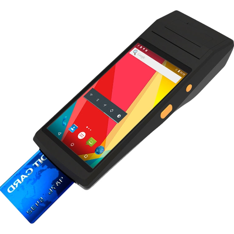 PDA-5501 Multifunción Pantalla IPS de 5,5 pulgadas Protección IP65 Terminal inteligente todo en uno, impresora de línea térmica incorporada, micrófono y altavoz, compatible con WiFi, Bluetooth y GPS