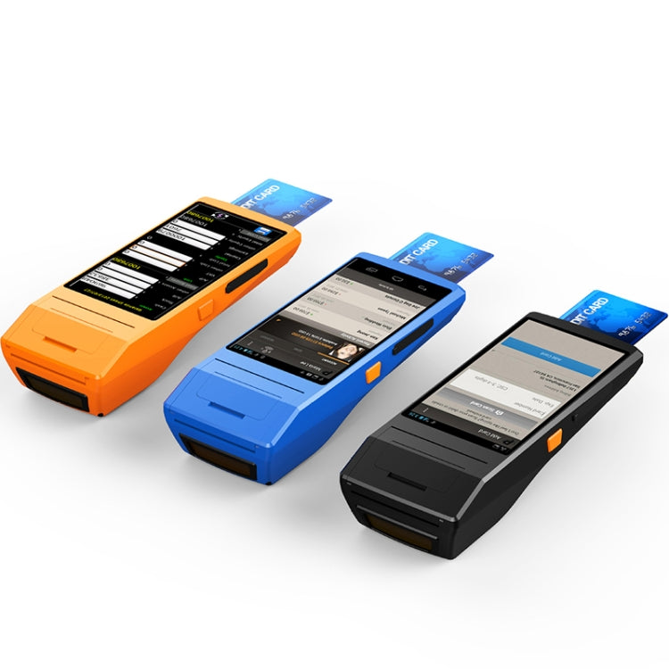 PDA-5501 Multifunción Pantalla IPS de 5,5 pulgadas Protección IP65 Terminal inteligente todo en uno, impresora de línea térmica incorporada, micrófono y altavoz, compatible con WiFi, Bluetooth y GPS