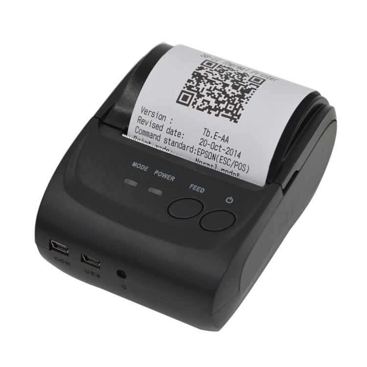 Impresora de recibos Bluetooth de línea térmica POS-5802 (negra), POS-5802