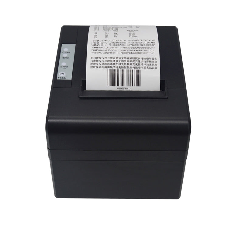 Impresora de recibos de línea térmica resistente al agua y al aceite POS-8330 (negra), POS-8330