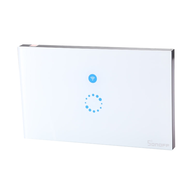 Sonoff Touch Interruptor de pared con panel de vidrio templado de 120 mm, 1 unidad, interruptor táctil para luz de hogar inteligente, compatible con Alexa y Google Home, CA 90 V-250 V 400 W 2 A, 120mm