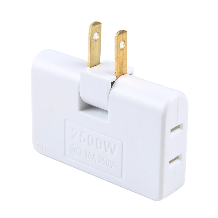 1 a 3 15A Extensión de rotación de 180 grados Enchufe múltiple Mini toma de corriente inalámbrica delgada, enchufe de EE. UU., CA 110-220 V