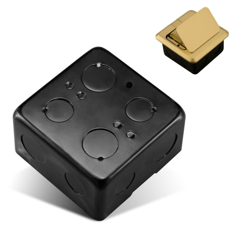 Caja inferior de enchufe de suelo de 86mm, caja de Cable de Cassette doméstica emergente de suelo grueso impermeable de cinco orificios con suelo, Cassette Cable Box