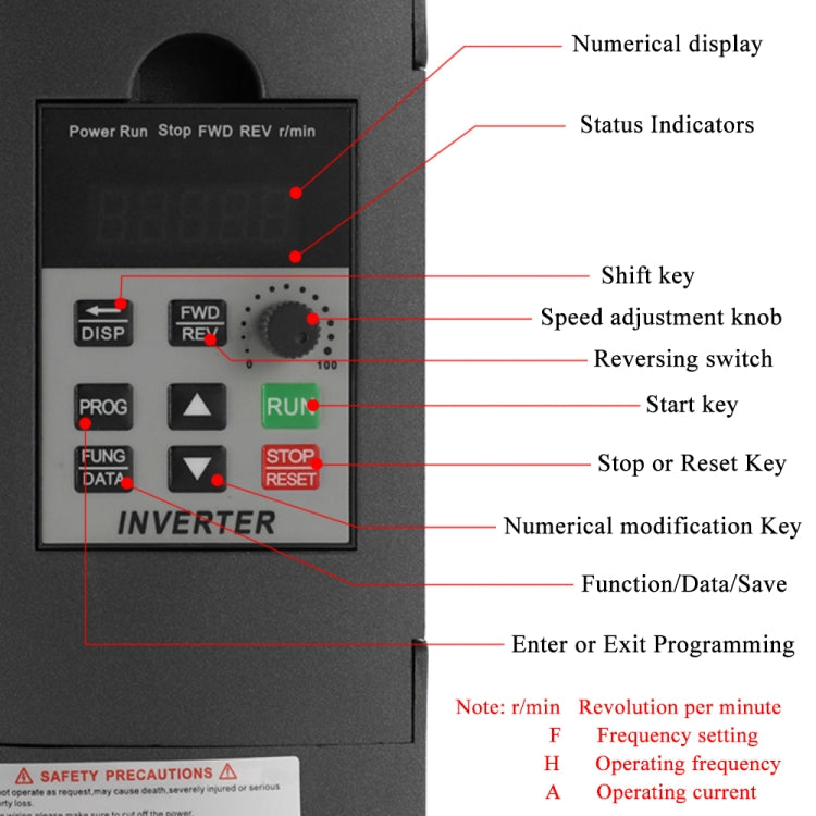 Inversor Monofásico AT1-2200S 2.2KW 220V, AT1-2200S