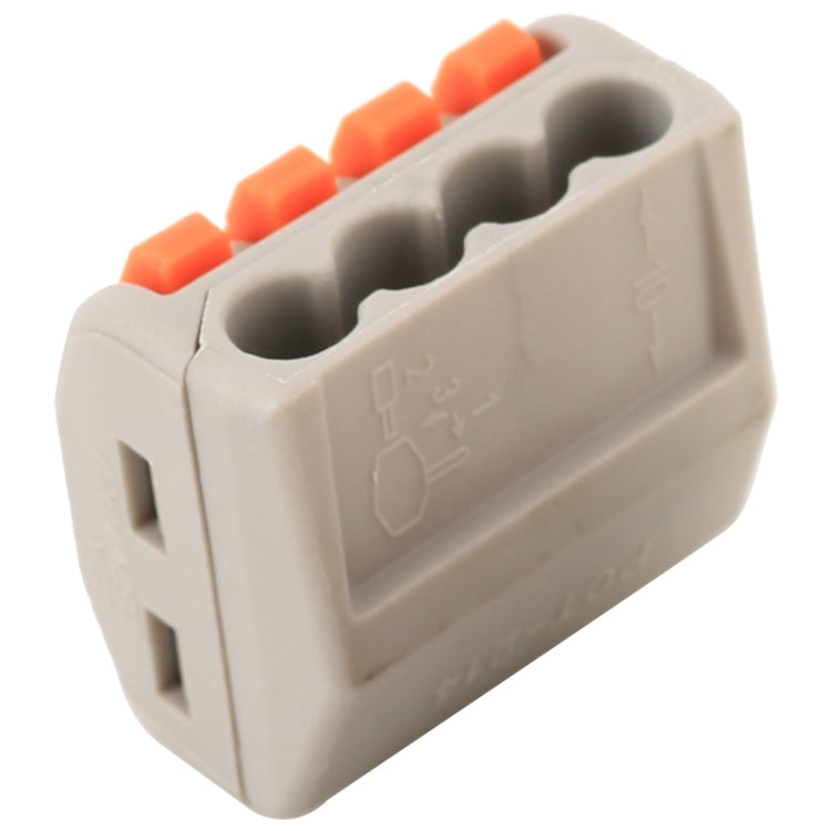 Conector de cableado arquitectónico serie PCT de 4 puertos, 10 Uds., distribuidor de Conductor de lámpara LED, caja de conexiones, junta de cable, 4 Port