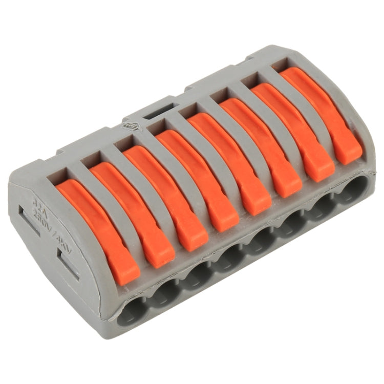 10 Uds. Conector de cableado arquitectónico serie PCT de 8 puertos distribuidor de Conductor de lámpara LED caja de conexiones junta de cable, 8 Port