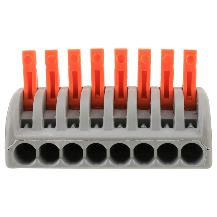 10 Uds. Conector de cableado arquitectónico serie PCT de 8 puertos distribuidor de Conductor de lámpara LED caja de conexiones junta de cable, 8 Port