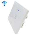 WS-UK-01 Aplicación EWeLink y control táctil Interruptor de pared inteligente con panel de vidrio templado de 2 A y 1 unidad, CA 90 V-250 V, enchufe para Reino Unido, 1 Gang