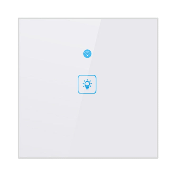 WS-UK-01 Aplicación EWeLink y control táctil Interruptor de pared inteligente con panel de vidrio templado de 2 A y 1 unidad, CA 90 V-250 V, enchufe para Reino Unido, 1 Gang