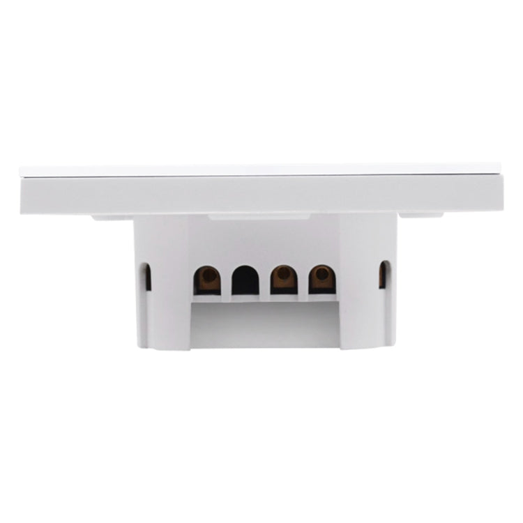 WS-EU-03 Aplicación EWeLink y control táctil 2A Interruptor de pared inteligente con panel de vidrio templado de 3 bandas, CA 90 V-250 V, enchufe de la UE, 3 Gangs