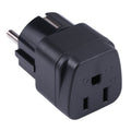 Adaptador de corriente portátil de tres orificios para enchufe de EE. UU. a Reino Unido, US to EU, US to UK