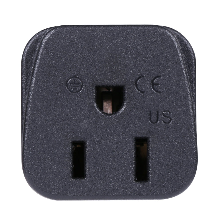 Adaptador de corriente portátil de tres orificios para enchufe de EE. UU. a Reino Unido, US to EU, US to UK