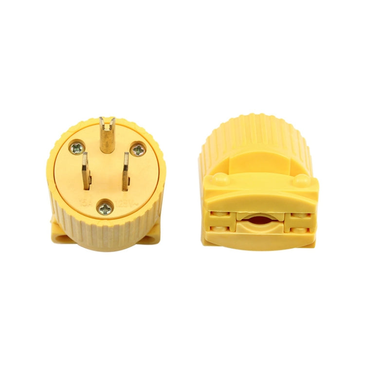 Adaptador de corriente tripolar desmontable del adaptador de enchufe 15A de 5-15P 125V, enchufe de EE. UU.
