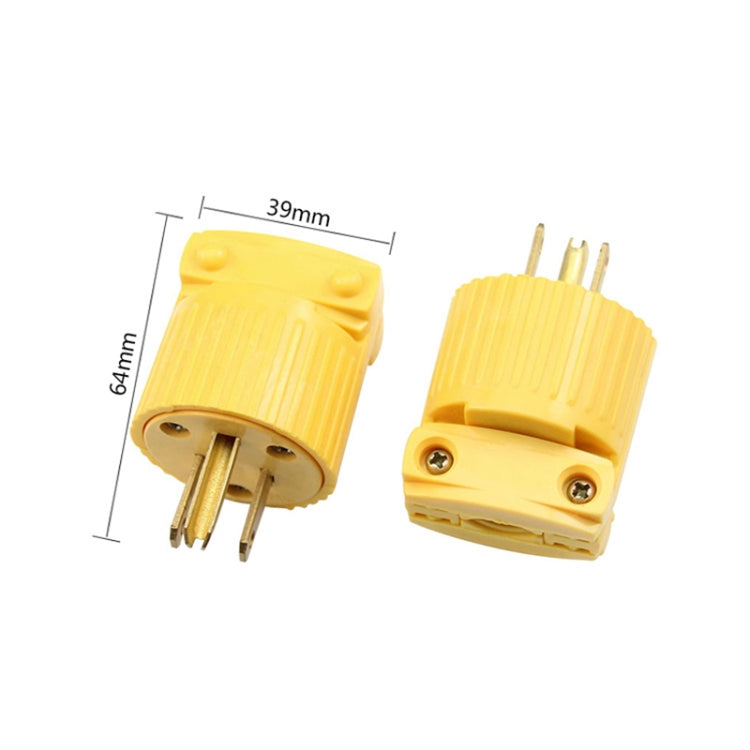 Adaptador de corriente tripolar desmontable del adaptador de enchufe 15A de 5-15P 125V, enchufe de EE. UU.