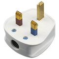 Enchufe de cableado de alimentación de 13 A de tres clavijas con tubo fusible, enchufe británico