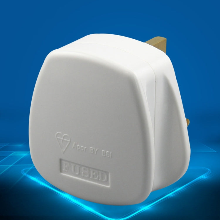 Enchufe de cableado de alimentación de 13 A de tres clavijas con tubo fusible, enchufe británico