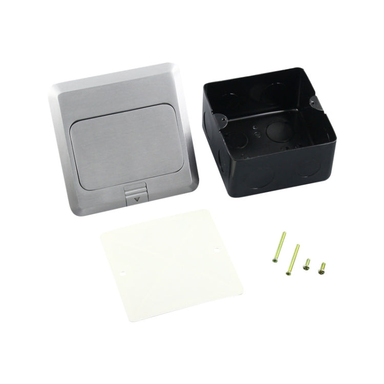 Zócalo emergente oculto del piso del ordenador de la aleación de aluminio con la caja inferior de la cubierta, enchufe de la UE
