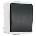 Interruptor de control único para baño y cocina, resistente al agua IP44, enchufe de la UE