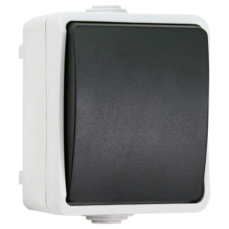 Interruptor de control único para baño y cocina, resistente al agua IP44, enchufe de la UE