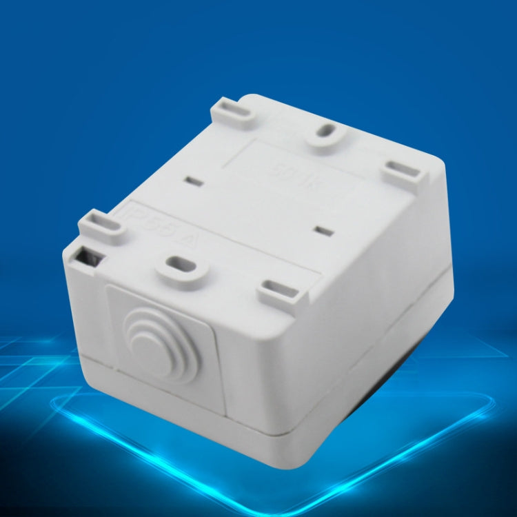 Interruptor de control único para baño y cocina, resistente al agua IP44, enchufe de la UE