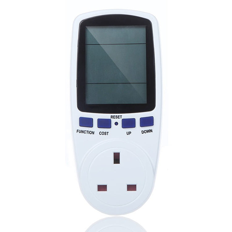 AC 230-250V 50Hz Max 13A Pantalla LCD Medidor de energía Watt Volt Voltaje Analizador de potencia Monitor de electricidad automático Analizador de potencia, enchufe del Reino Unido, AC 230-250V UK Plug