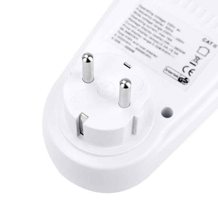 AC 230V 50Hz Max 16A Pantalla LCD Medidor de energía Watt Volt Voltaje Analizador de potencia Monitor de electricidad automático Analizador de potencia, enchufe de la UE, AC 230V EU Plug