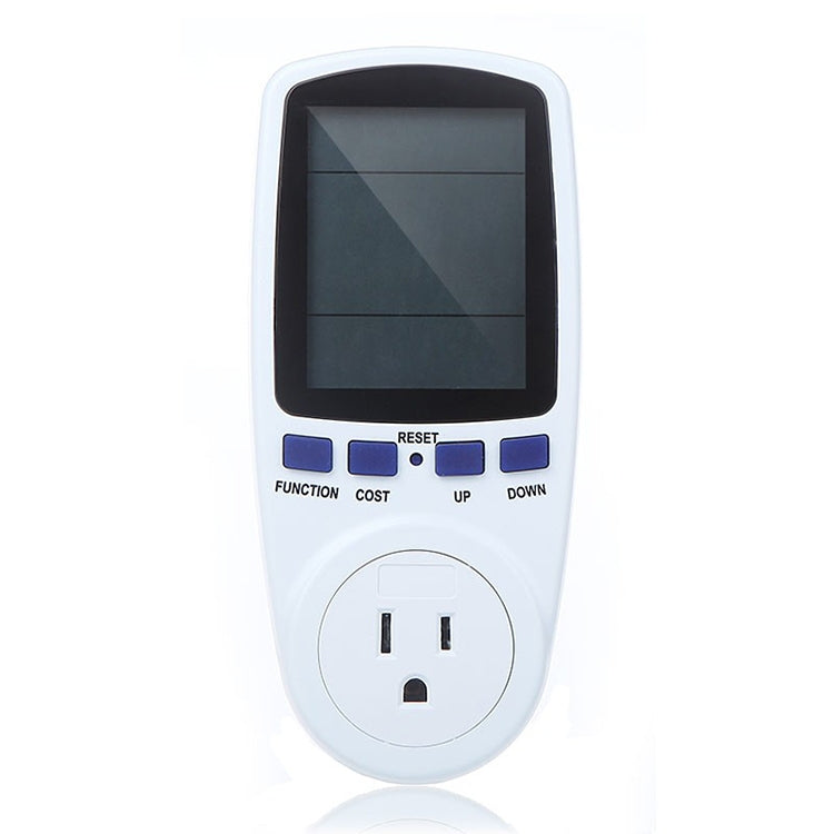 AC 120V 60Hz Max 15A Pantalla LCD Medidor de potencia Energía Watt Amperios Volt Uso de electricidad Monitor Analizador, Enchufe de EE. UU., AC 120V US Plug