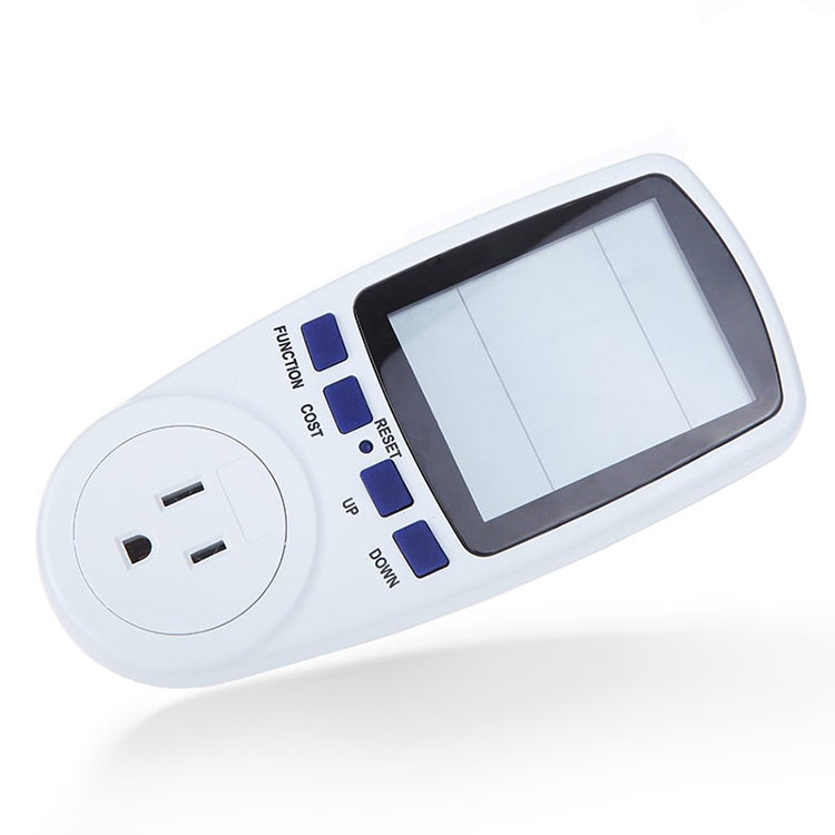 AC 120V 60Hz Max 15A Pantalla LCD Medidor de potencia Energía Watt Amperios Volt Uso de electricidad Monitor Analizador, Enchufe de EE. UU., AC 120V US Plug