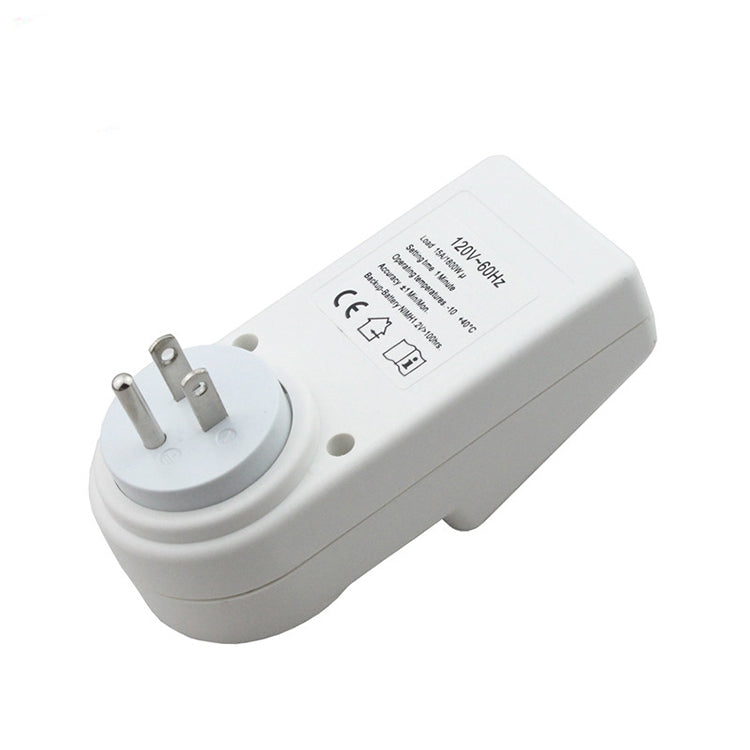 AC 120V Smart Home Plug-in Pantalla LCD Reloj Función de horario de verano 12/24 horas Toma de interruptor de temporizador cambiable, enchufe de EE. UU., AC 120V US Plug
