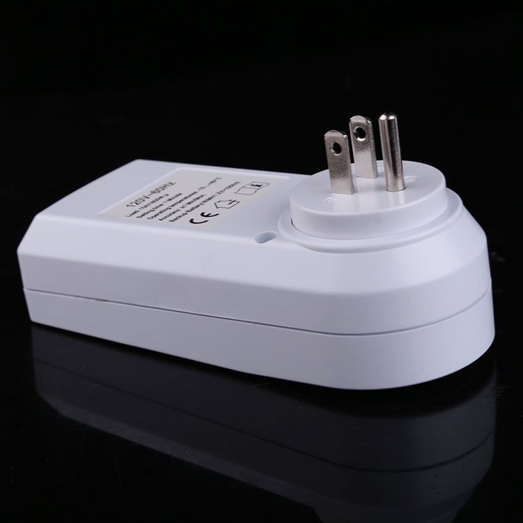 AC 120V Smart Home Plug-in Reloj con pantalla LCD programable Función de horario de verano 12/24 horas Toma de interruptor de temporizador cambiable, enchufe de EE. UU., AC 120V US Plug