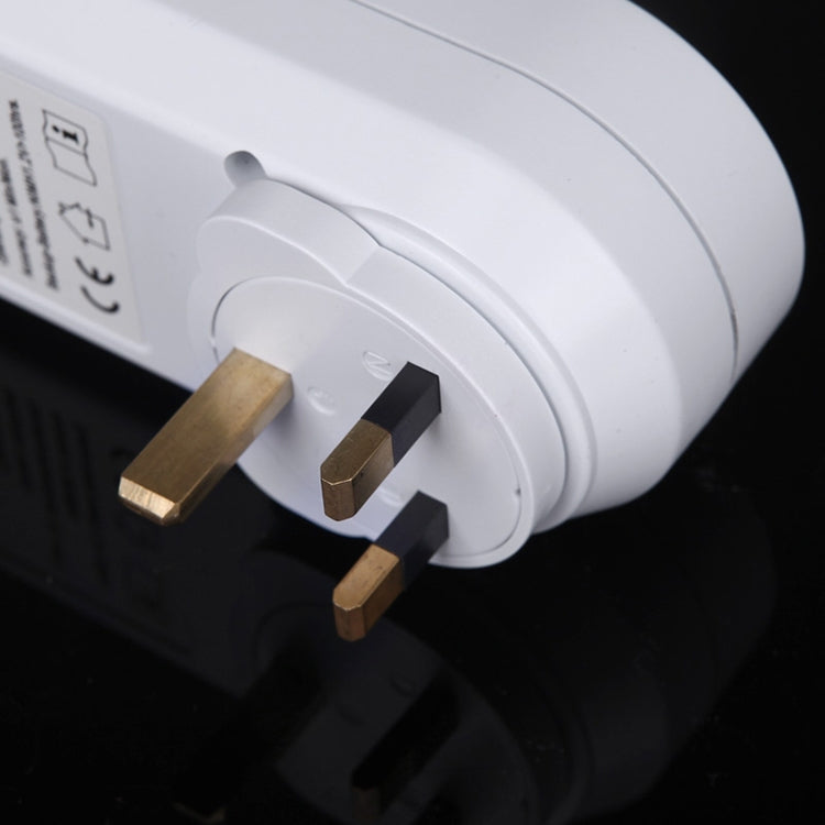 Reloj con pantalla LCD enchufable para hogar inteligente, CA de 230V, función de horario de verano, 12/24 horas, interruptor con temporizador cambiable, enchufe para Reino Unido, AC 230V UK Plug